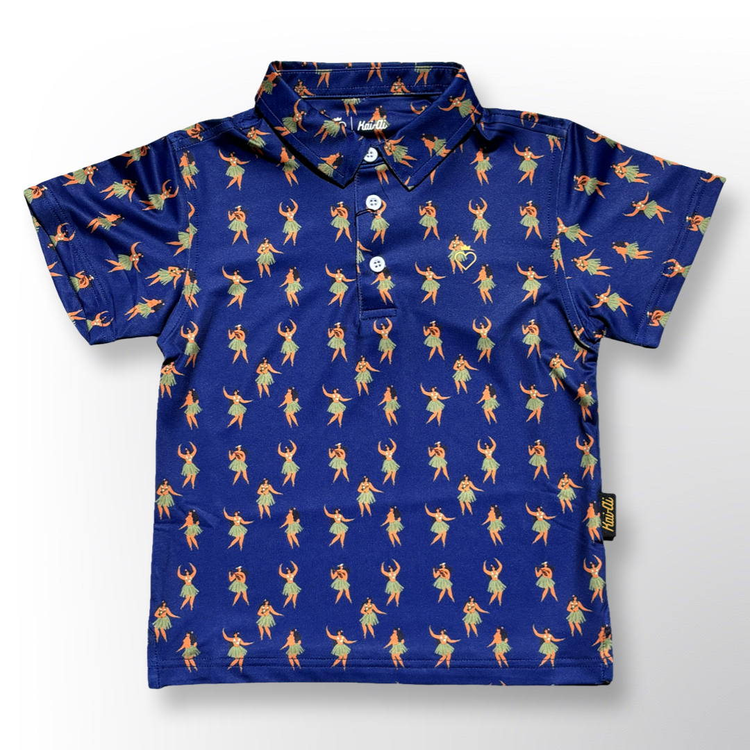 Hula Girl - Unisex Polo Tee