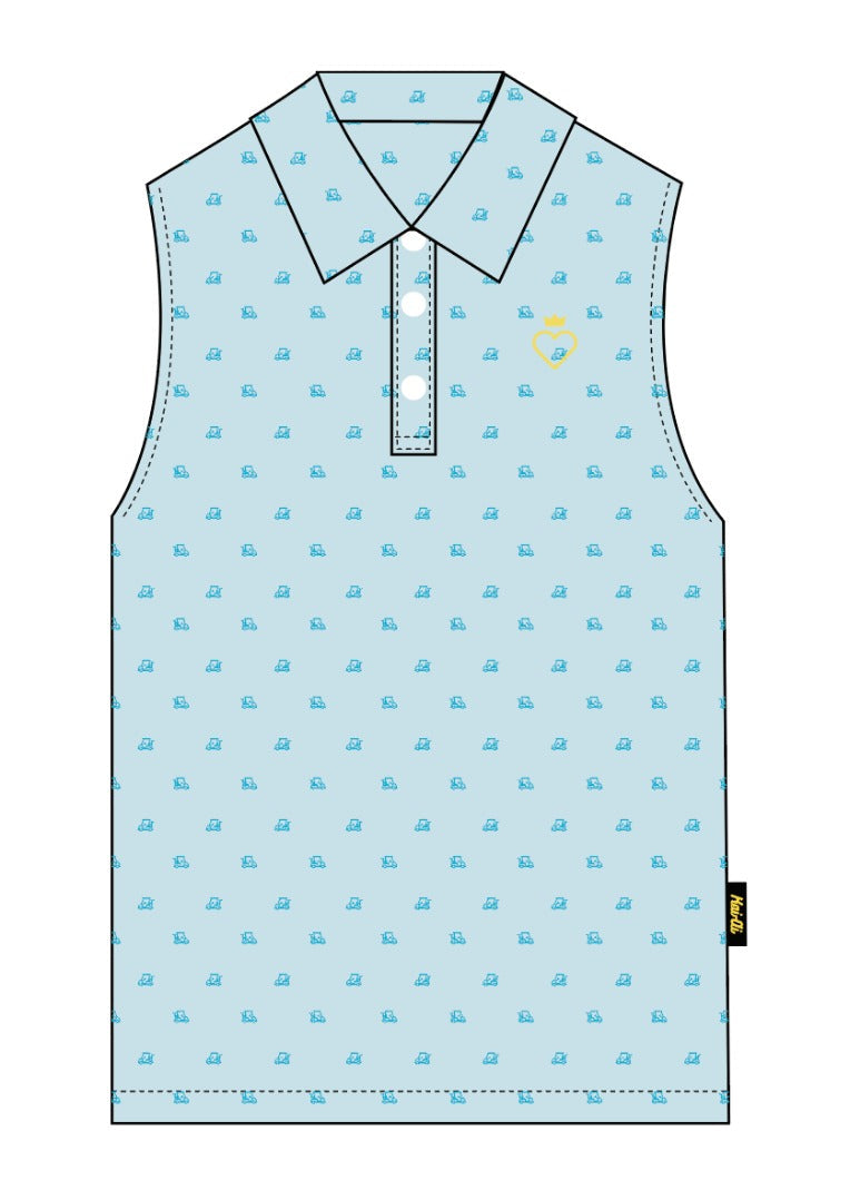 Golf Cart Print - Girls Vest