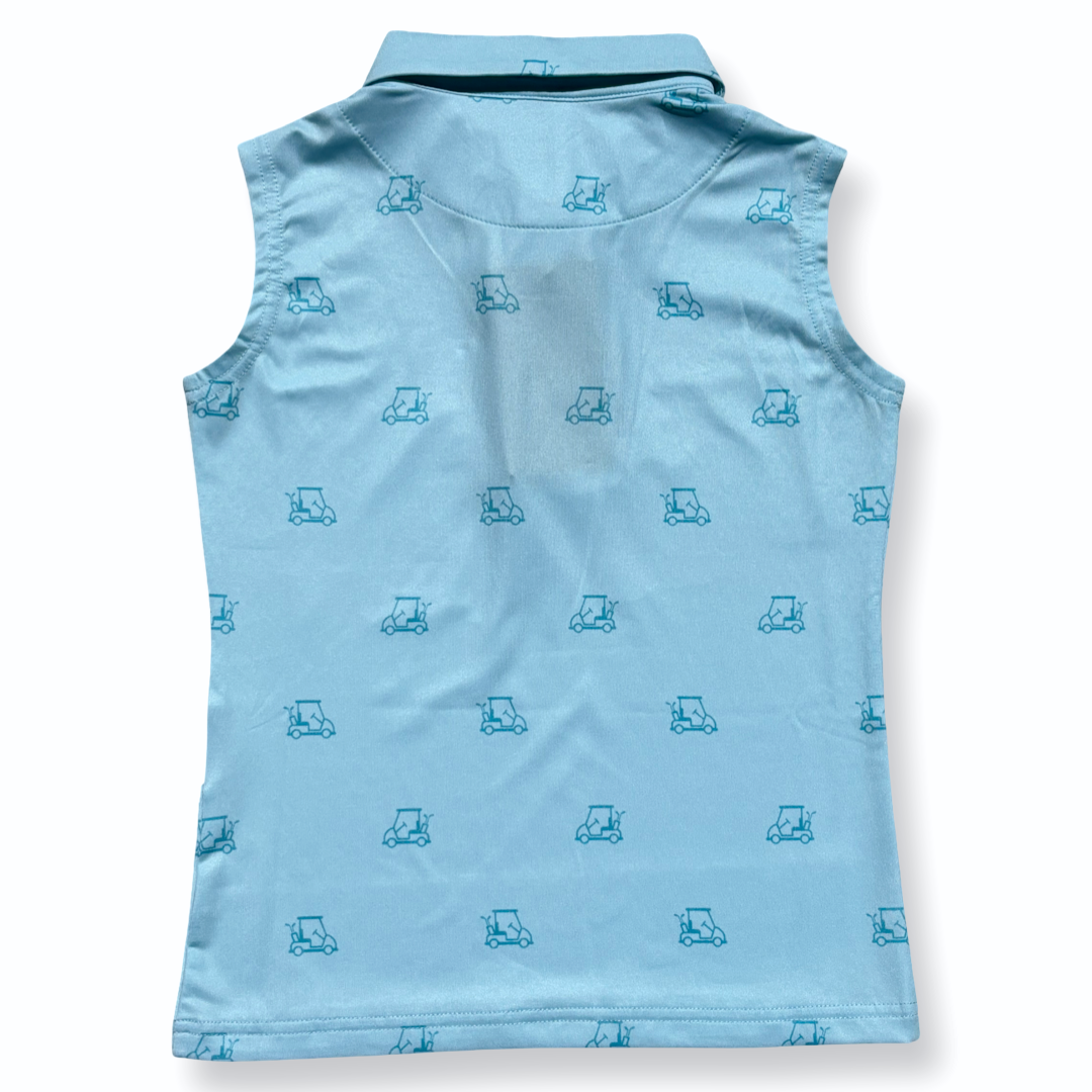 Golf Cart Print - Girls Vest