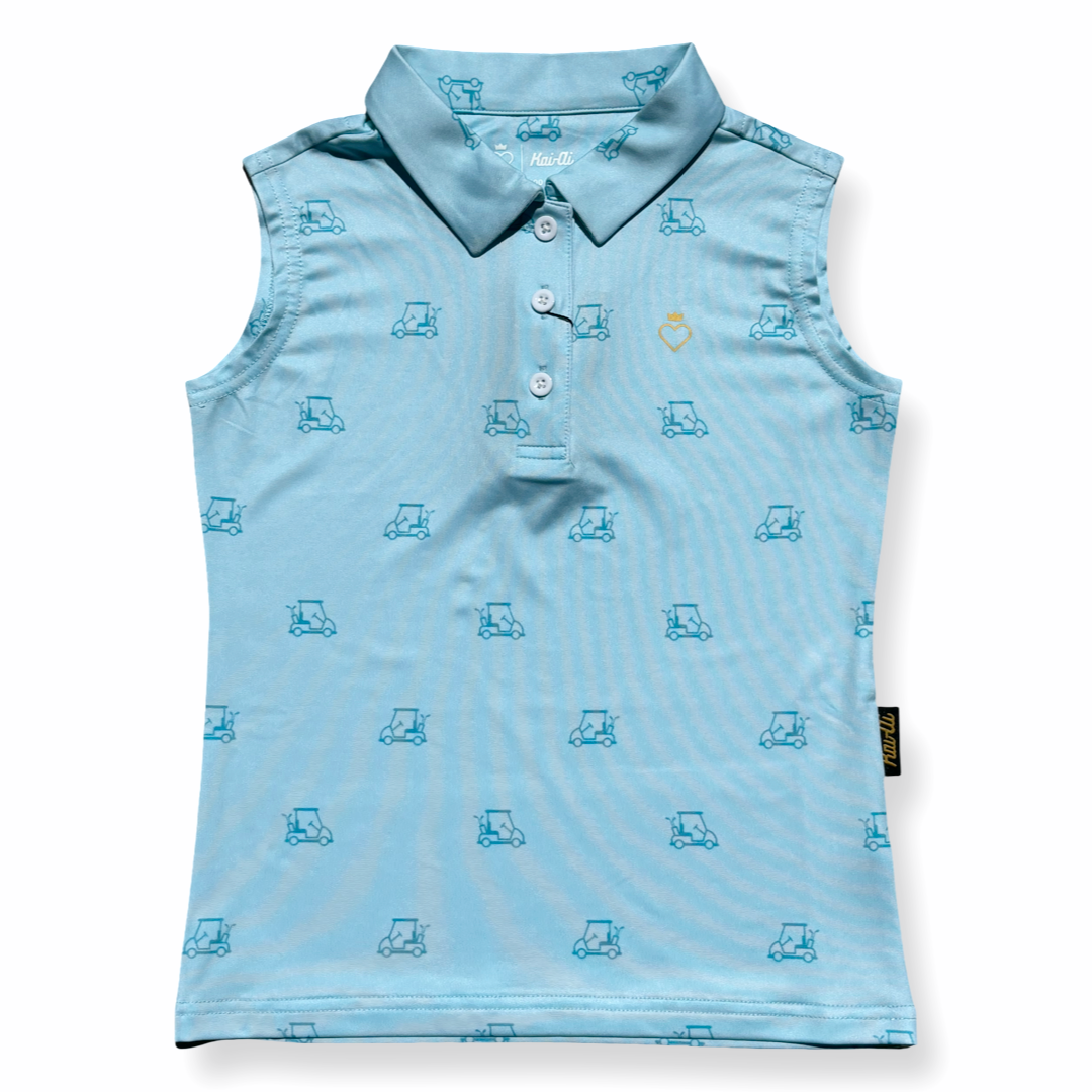 Golf Cart Print - Girls Vest